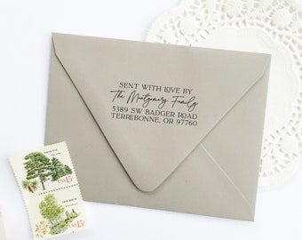 Sent With Love Address Stamp