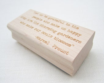 Custom Text Stamp - Rubber Stamp Customized with any words, phrase or saying of your choice