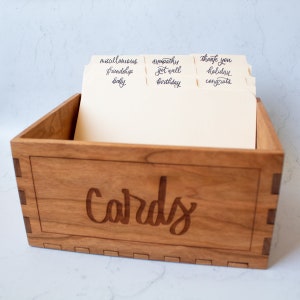 A7 Greeting Card Storage Box and Dividers image 1