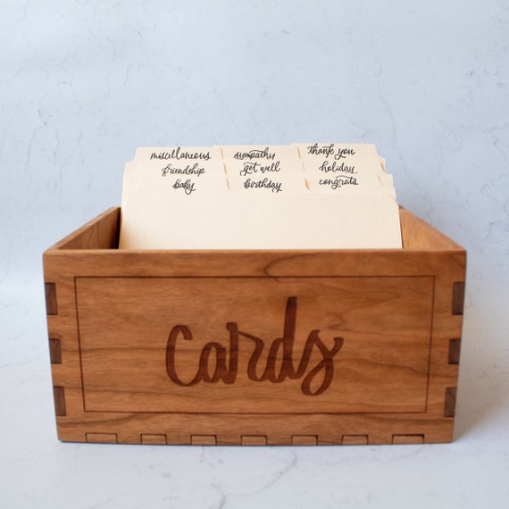 Divider Cards for Postcard Storage Box