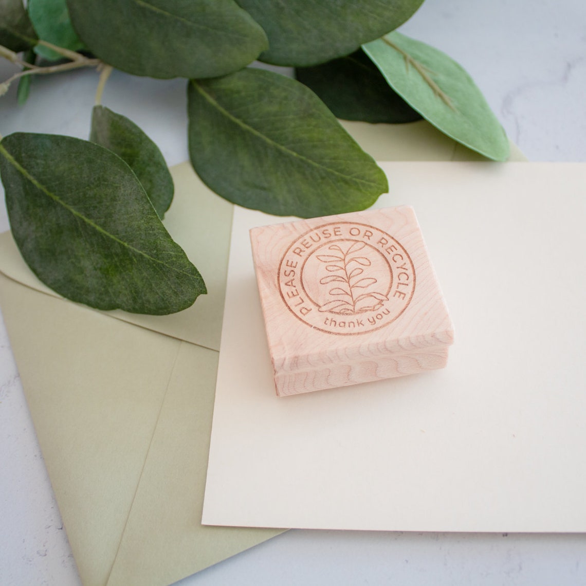 Please Reuse or Recycle Stamp Etsy