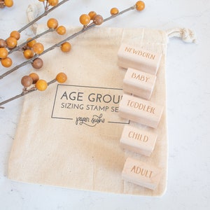 Age Group Sizing Stamp Set