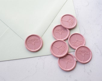 Flower Wax Seal Stamp and Wax Seals