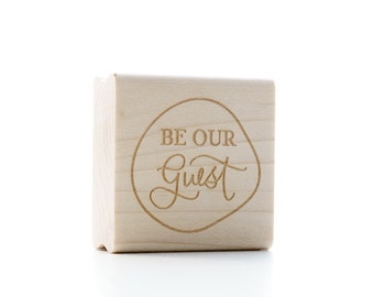 Be Our Guest rubber stamp