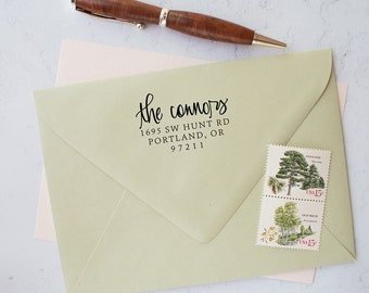 Personalized Modern Calligraphy Address Stamp