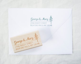 Pine Tree Address Stamp