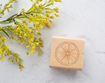 Citrus Mini Rubber Stamp