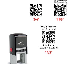 Self Inking QR Code Stamp