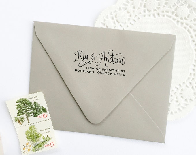 Personalized Calligraphy Address Stamp