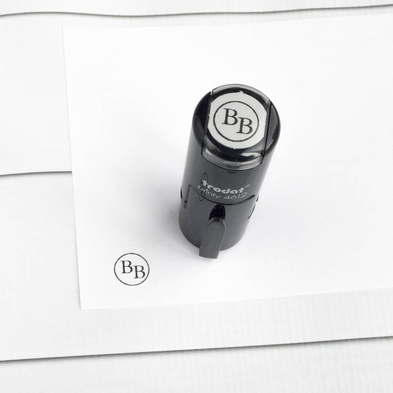 Custom Round Loyalty Card Mini Self Inking Stamp image 4