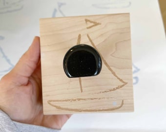 Coastal Oak Sailboat Stamp
