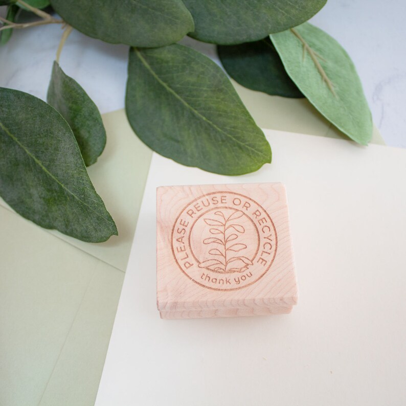 Please Reuse or Recycle Stamp Etsy