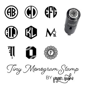 Tiny Monogram Self Inking Stamp