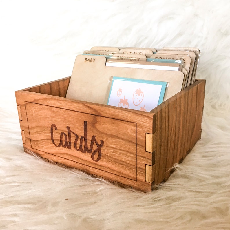 A2 Greeting Card Storage Box Desk Image 0