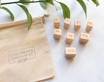 Childrens Sizing Stamp Set