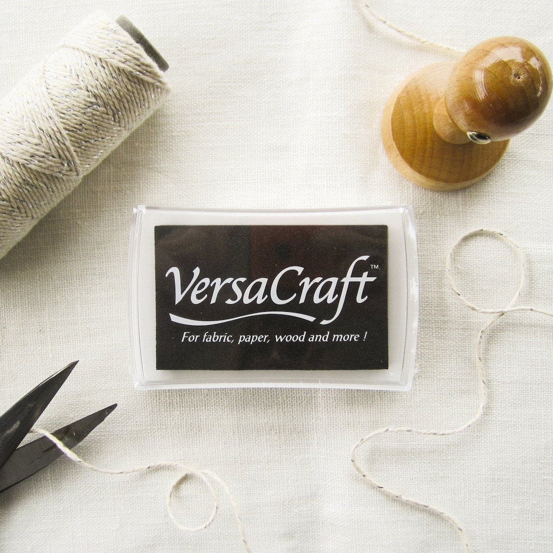 Tsukineko Versacraft Ink Pad Stamp Pad Formulated for Fabric and Wood