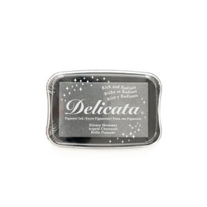 Delicata Metallic Pigment Ink Pad Gold ink pad Silver ink pad Silver