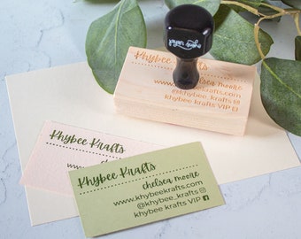 Personalized Business Card Stamp