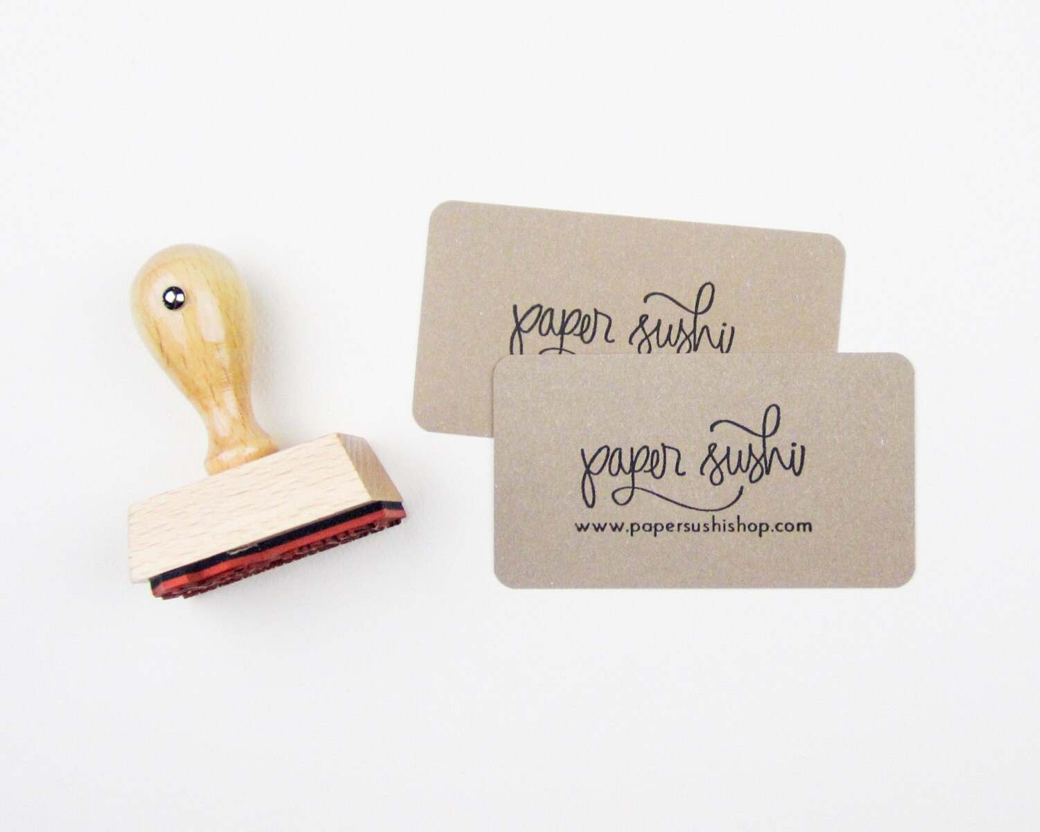 Mini Business Card Stamp Custom 2 Business Card Or