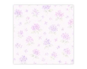 Notitieblokjes met lavendel-hortensia-patroon | Plaknotities met bloemenmotief