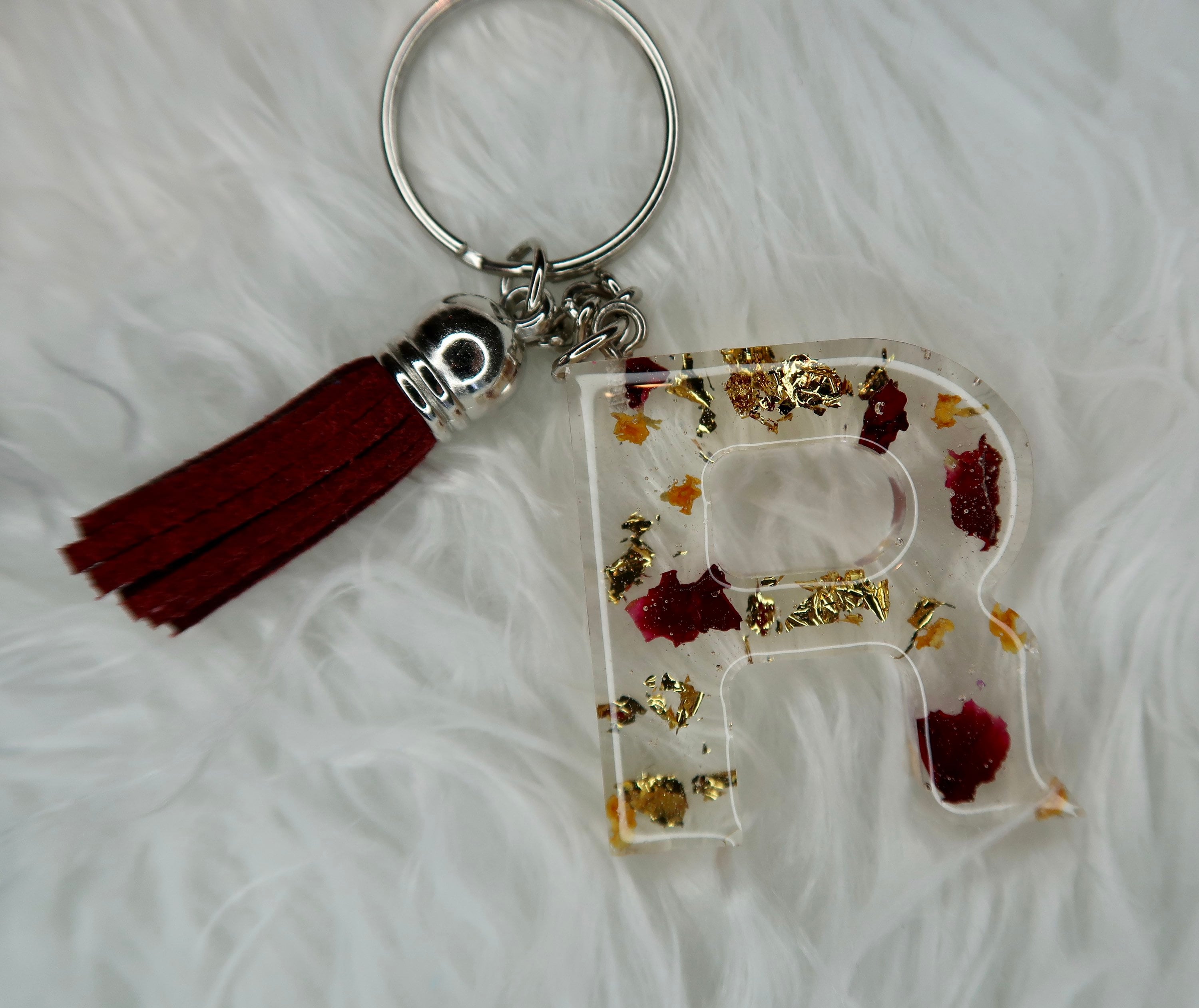 Letter R Keychain Etsy