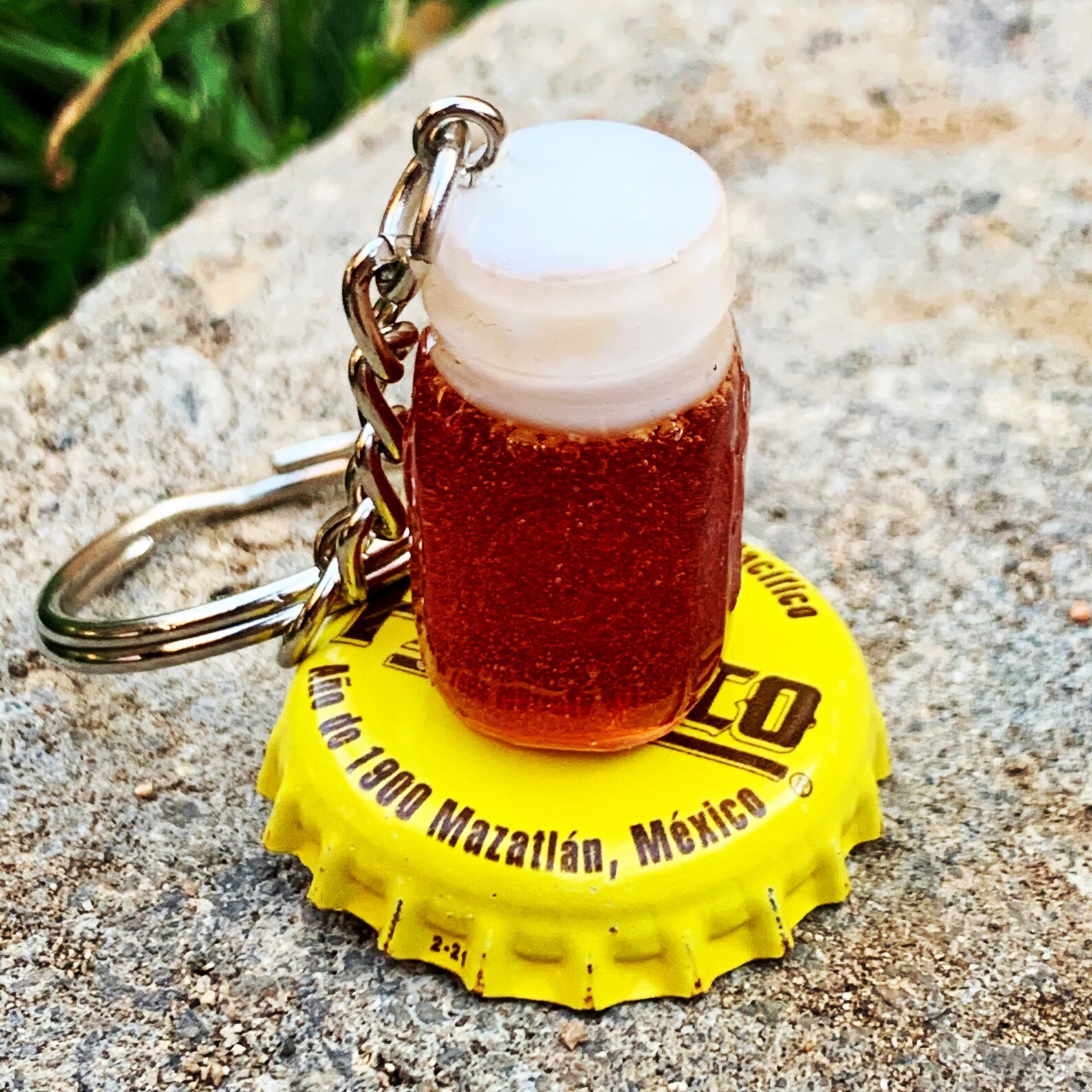 Beer Keychain Etsy