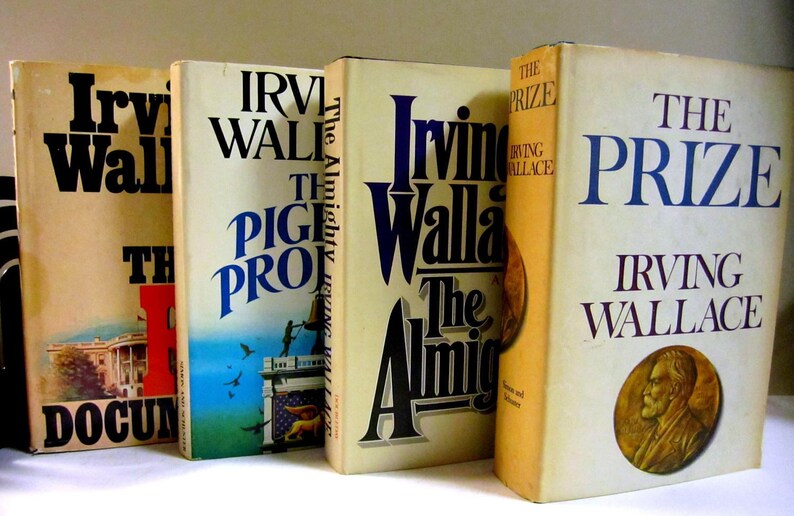 Irving Wallace Bundle of Four Books Etsy