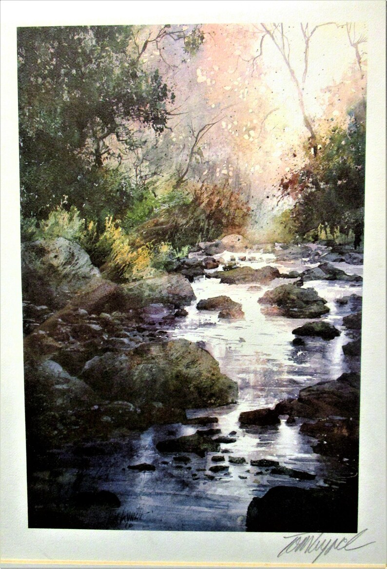 Tom Lynch Watercolor Print Signed by artist Etsy