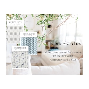 Pillow Cover Swatches, Fabric Samples for Pillow Covers, Fabric Swatches, Home Decor Fabric Samples, Wishfulgifts Pillow Fabric Swatch