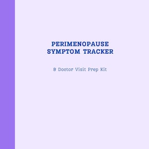 Symptom-Tracker für die Perimenopause (zum Ausdrucken) | Hormon- und Hormonersatztherapie-Tagebuch | Vorbereitung auf den Arztbesuch | Gesundheitstagebuch für Frauen (PDF)