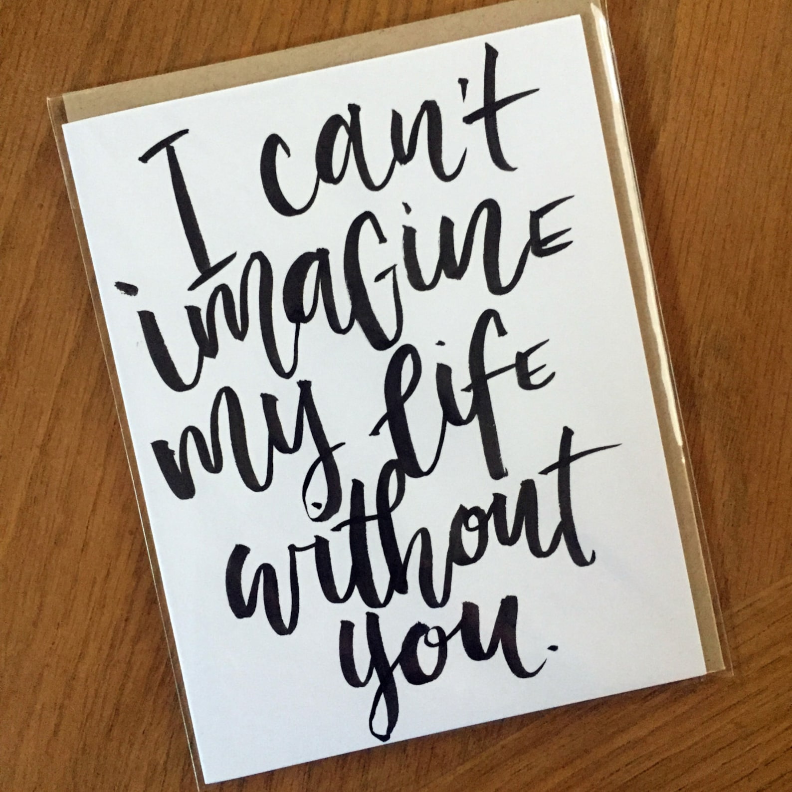 Can't Imagine Life Without You prints or cards Etsy