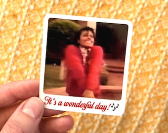 Michael Jackson “It’s a Wonderful Day!” Vinyl Sticker