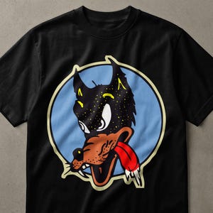 Lone Wolf - Jerry Garcia Hot Rod Grateful T-Shirt, Sweatshirt, Hoodie, Vintage Cartoon Canine Apparel, Cool Animal Design