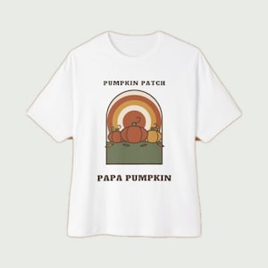 Mamma pumpa skjorta, pumpa fält familj matchande skjortor, retro höst mamma t-shirt, Halloween mamma skjorta, höst foto outfit
