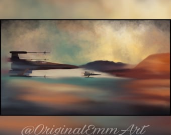 X Wing Puesta de sol