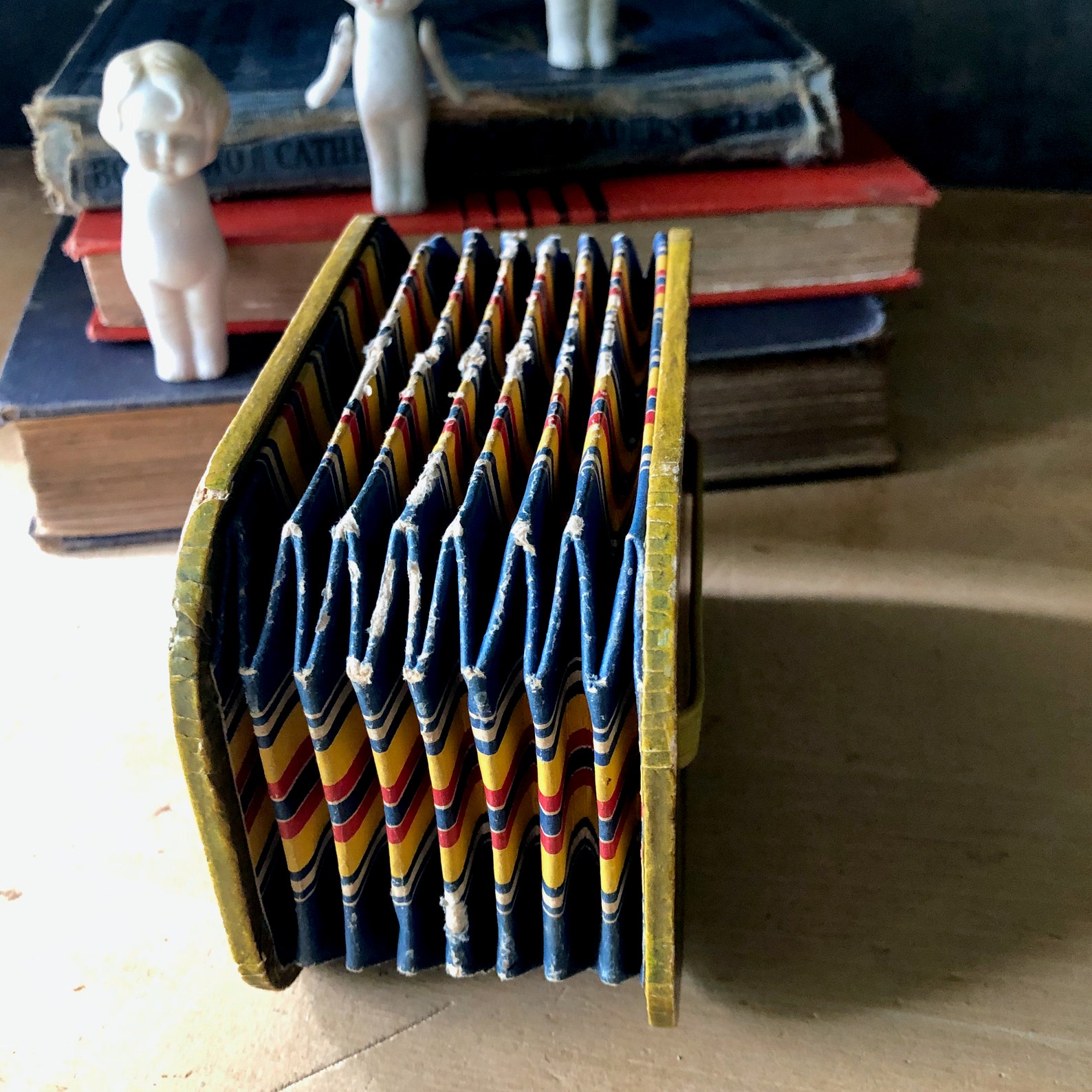 Vintage Toy Paper Accordion Squeeze Box Old Toys 1950s Etsy