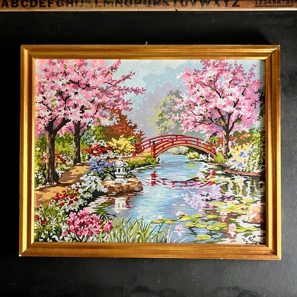 Paint by Number Vintage Framed Etsy