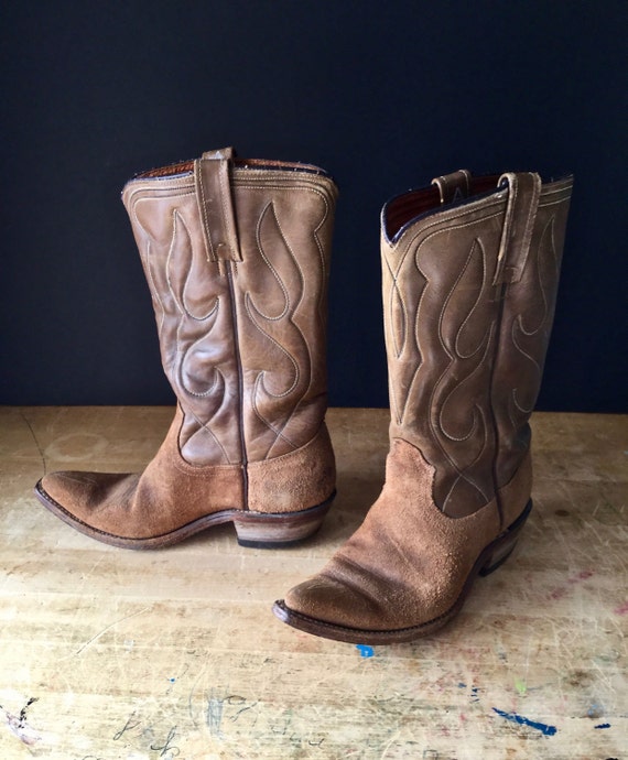 Vintage Western Cowboy Boots, Vintage Acme Leathe… - image 4