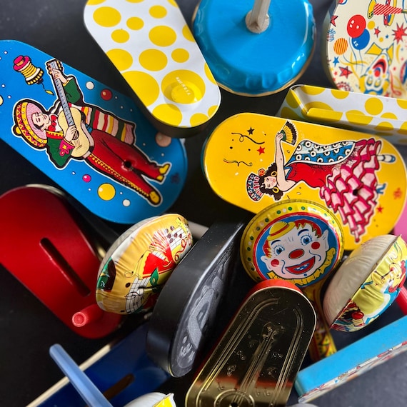 Set of 21 Vintage Tin Litho Party Noise Makers - Etsy