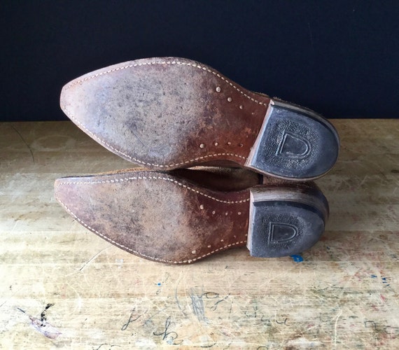Vintage Western Cowboy Boots, Vintage Acme Leathe… - image 3