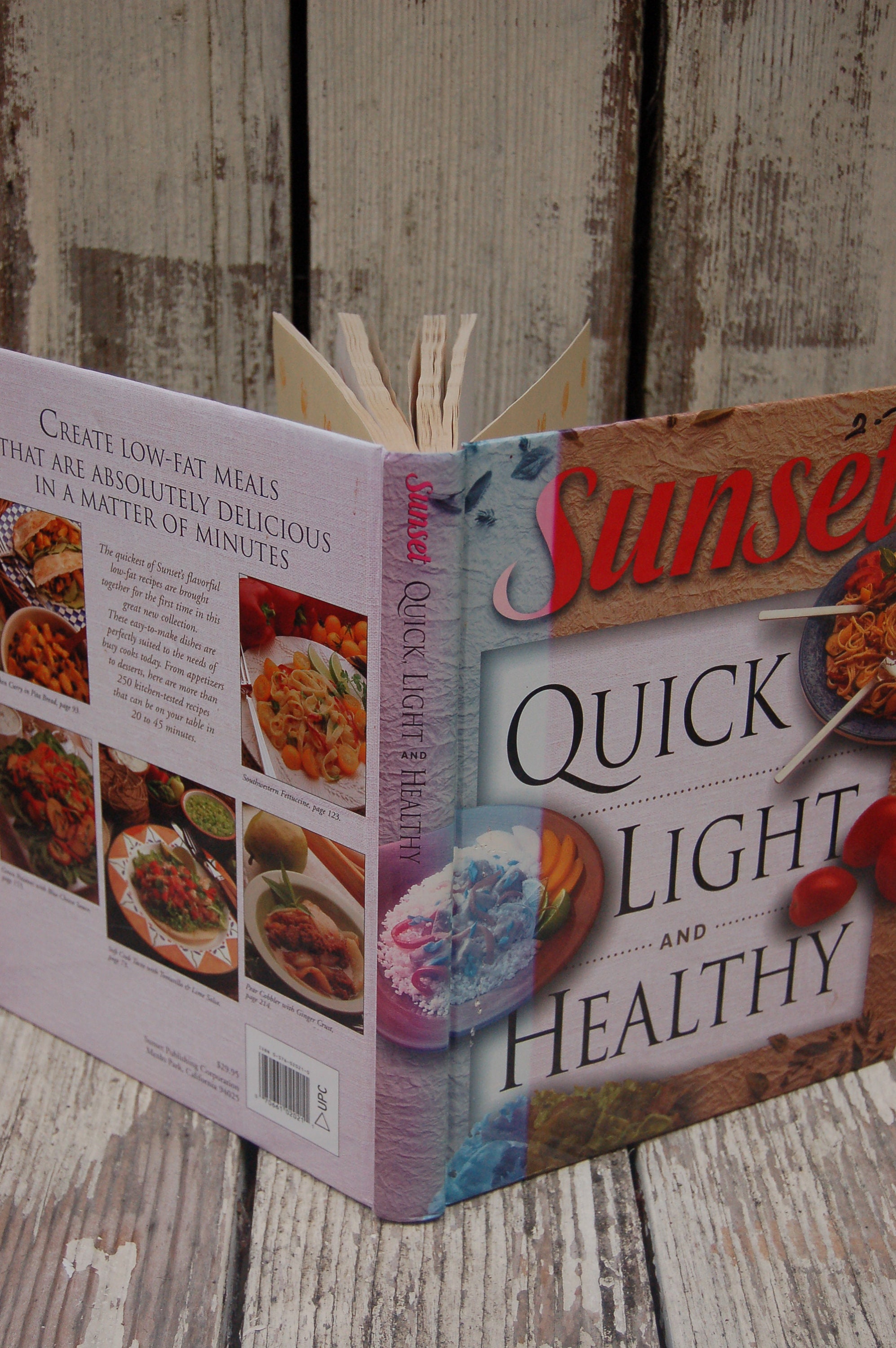 1996 Sunset Quick Light and Healthy recipe book. Hardback | Etsy