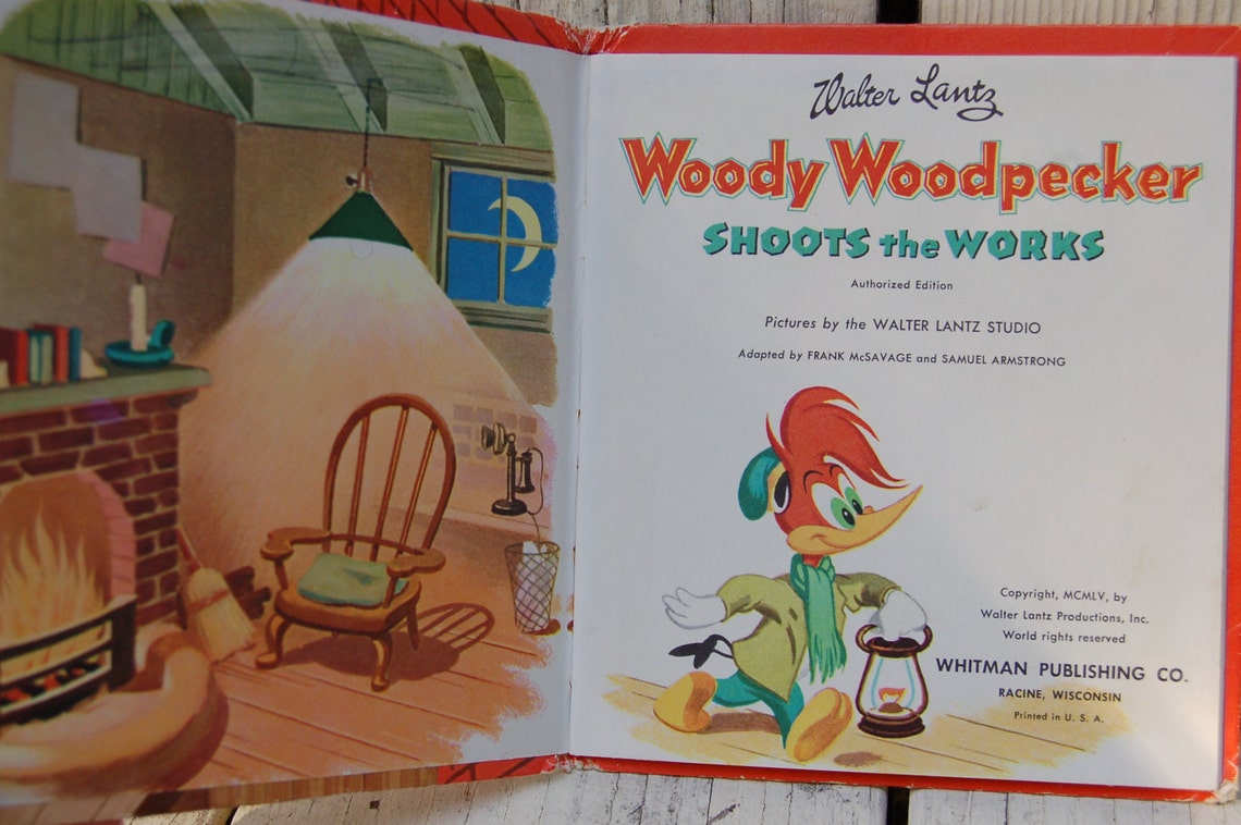 Woody Woodpecker Childrens Story Book. Tel a Tale Book Vintage | Etsy