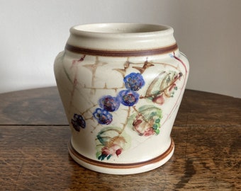 Vintage Lovatt&#39;s Lagoon ware hand painted vase, Shape W.10 Pattern J. c. 1934-39