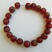 Beautiful Vintage Javanese,Chinese Feather Lampwork Rondelle Frosted rose Glass beads,saucer,Disc,lampwork beads,trade beads,old bead