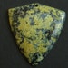 Natural yellow green grass turquoise ,Shield shape,Triangle pendant
