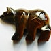 Carved Bear pendant ,Tiger eye Bear pendant , Carved Bear ,Jasper ,Rustic Nature ,Animal,Critter,Natural South Western Style