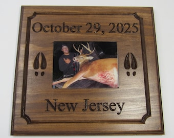 Personalized Hunting & Fishing Photo Plaque
