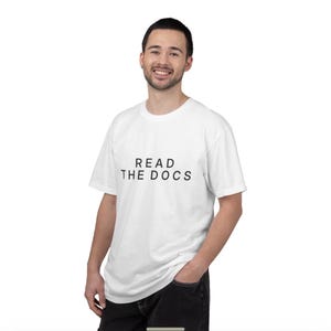 Read The Docs Shirt, Programmer Tee, Software Engineer T-Shirt, Developer Gift, Coding Shirt, Minimalist Tech Tee, Comfort Colors 1717