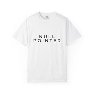 Maglietta Null Pointer, maglietta da programmatore, t-shirt da sviluppatore software, regalo per sviluppatori Java, maglietta per programmazione, t-shirt da ingegnere AI, Comfort Colors 1717 immagine 2