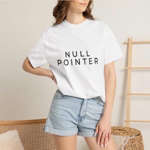 Null Pointer Shirt, Programmer Tee, Software Developer T-Shirt, Java Developer Gift, Coding Shirt, AI Engineer Tee, Comfort Colors 1717